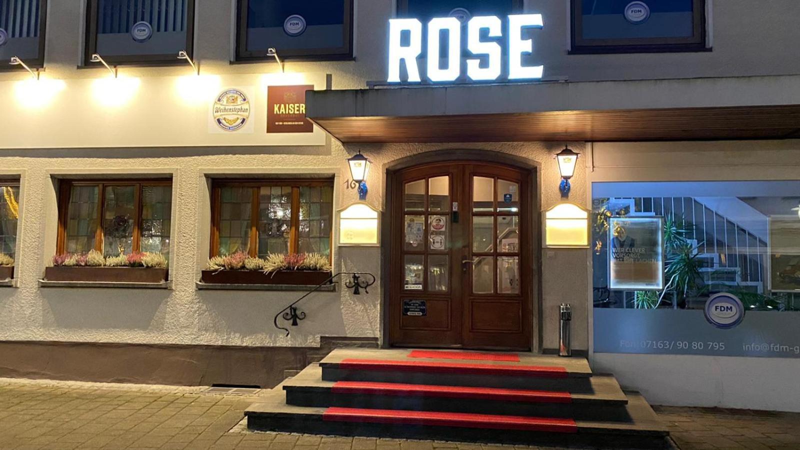 Hotel Goldene Rose Ebersbach an der Fils ภายนอก รูปภาพ